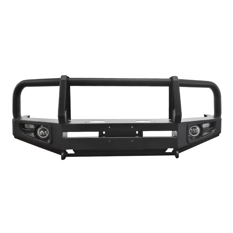 Universal Fit Steel Bull Bar With Bolt On Mounting And Spot Beam Lights