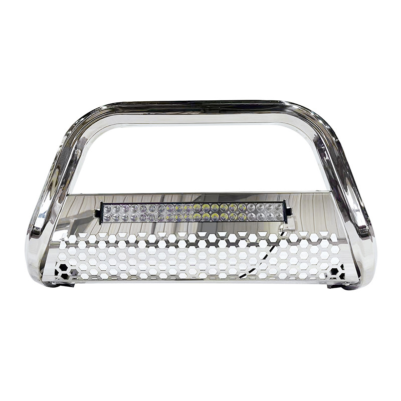 Factory Supply Steel Power Coating Pickup With LED Truck Bull Bar For Toyota Hilux Vigo Revo