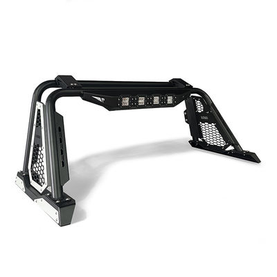 Off-Road Schwarz Stahl Pickup Sport Roll Bar Autozubehör mit LED-Leuchten Für Ford Ranger Hilux Navara