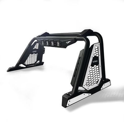 Off-Road Schwarz Stahl Pickup Sport Roll Bar Autozubehör mit LED-Leuchten Für Ford Ranger Hilux Navara