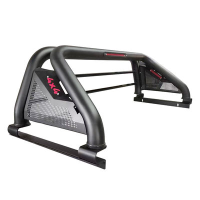 Offroad-angepasster schwarzer Stahl-Sportüberrollbügel für Autos mit Bremslichtern für Hilux Navara