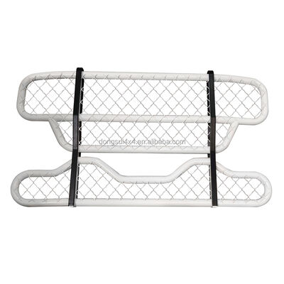 304 Edelstahl Zwei-Schicht-Rundrohr Front Bumper Deer Guard mit anpassbaren Abmessungen für große Lkw