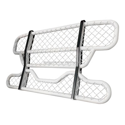 304 Edelstahl Zwei-Schicht-Rundrohr Front Bumper Deer Guard mit anpassbaren Abmessungen für große Lkw