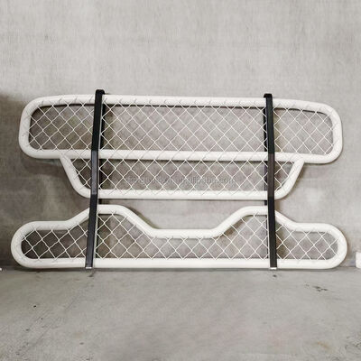 304 Edelstahl Zwei-Schicht-Rundrohr Front Bumper Deer Guard mit anpassbaren Abmessungen für große Lkw