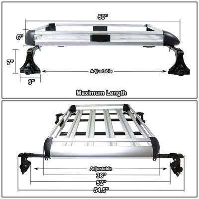 Nagelneue Zustand der Soem-Hersteller-Wholesale Top Grade-Aluminiumauto-Dachgepäckträger-Universalgrößen-100%