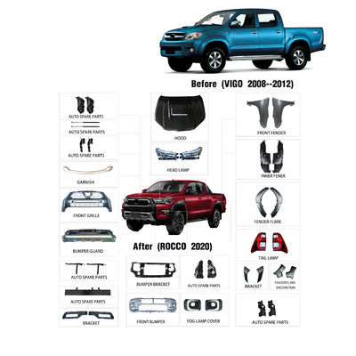 Soem-Hersteller-Wholesale Nudge Bar-Auto-Licht ABS Plastikverschönerungs-Körper-Ausrüstung für Toyota Hilux Revo Rocco 2021