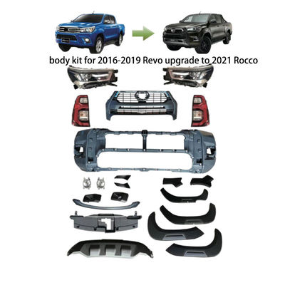 Soem-Direktverkauf für Fahrzeugkarosserie 2021 Toyotas Hilux Rocco Kit Front Bumper Grill Facelift