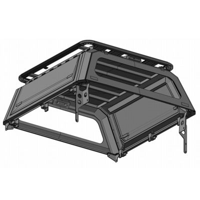 Schwarzes 4x4 harte Tonneau-Stahlabdeckung für Toyota Hilux Ford Ranger F150 BT50 Dmax
