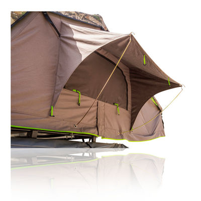 Kampierendes Aluminiumauto weiche Shell Rooftop Roof Top Tent der wasserdichten Personen-4x4 4 mit Anhang-Raum