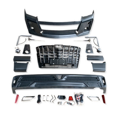 ABS Plastikfahrzeugkarosserie Kit Facelift Front Rear Bumper Front Grille Hiace 2018+