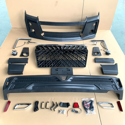 ABS Plastikfahrzeugkarosserie Kit Facelift Front Rear Bumper Front Grille Hiace 2018+