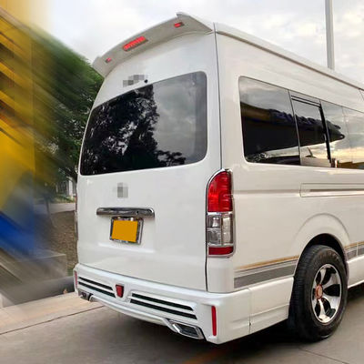 ABS Plastikfahrzeugkarosserie Kit Facelift Front Rear Bumper Front Grille Hiace 2018+