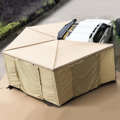 Dach-Zelt 4x4 einziehbares Sunproof des Auto-420D imprägniern die 270 Grad-Markisen-Familien-Zelt mit Stoff-Raum