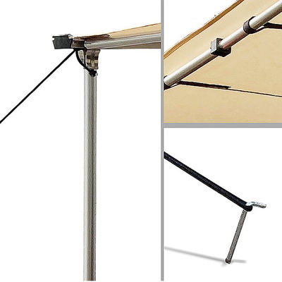 Hersteller Wholesale 180 Sonnenschutz Wing Car Rooftop Camping Tent des Grad-Auto-Seiten-Markisen-Zelt-4x4 für Universalauto