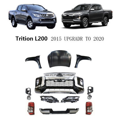 Gewohnheit heben Verbesserung Auto-Front Bumper Grill Facelift Bodys Kit For Mitsubishi Triton 2012-2019 bis 2020 auf