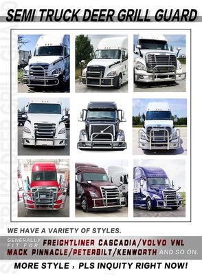 Dongsui Fabrik klassisch Robuste nordamerikanische Fabrik Originalpreis Neu gestaltete Semi-Truck Stoßstange Hirschschutzbügel für Freightliner Cascadia For Volvo International Prostar Kenworth Peterbilt Mack Pinnacle